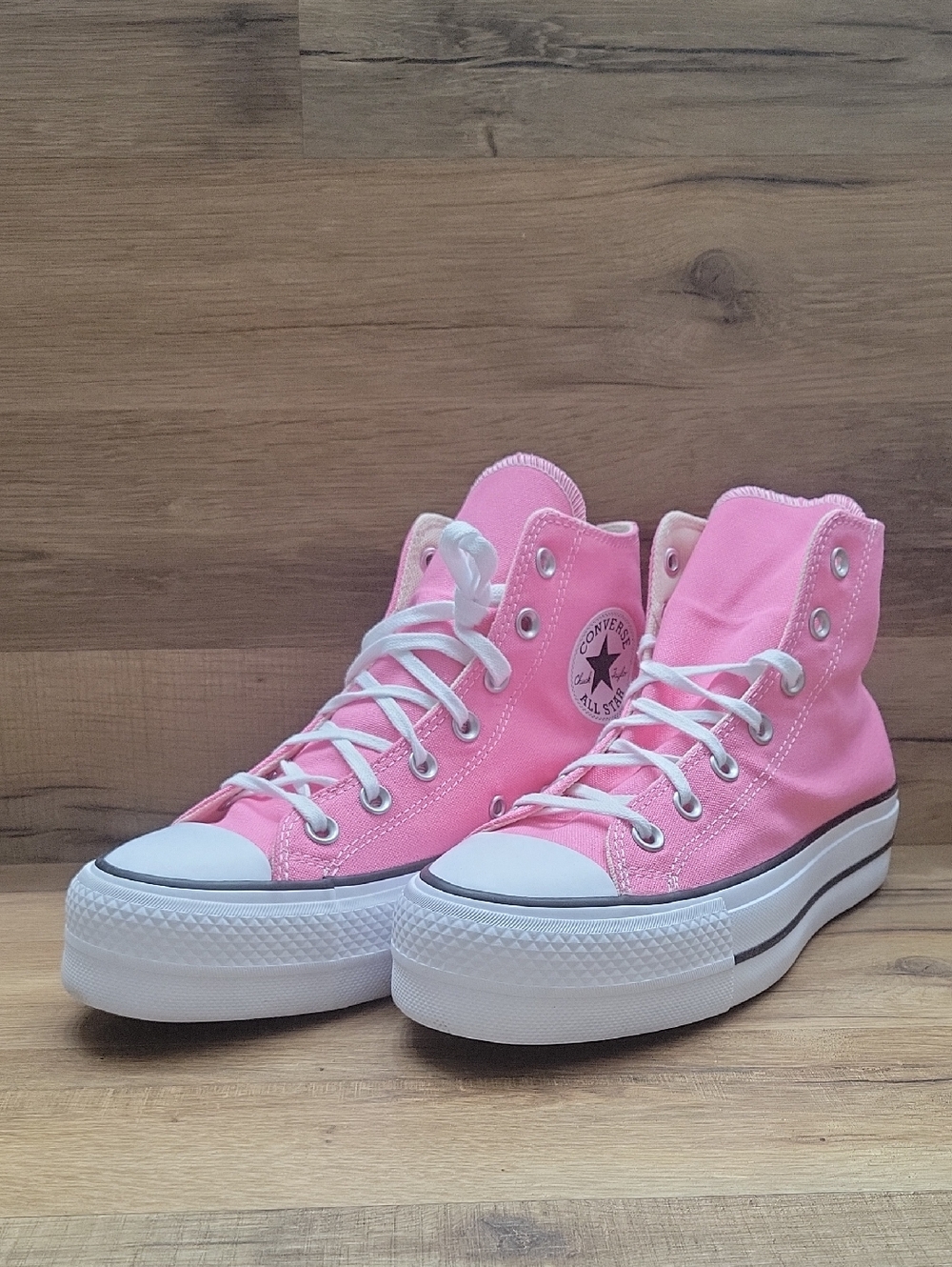 Converse Pink High Top Platform Sneakers